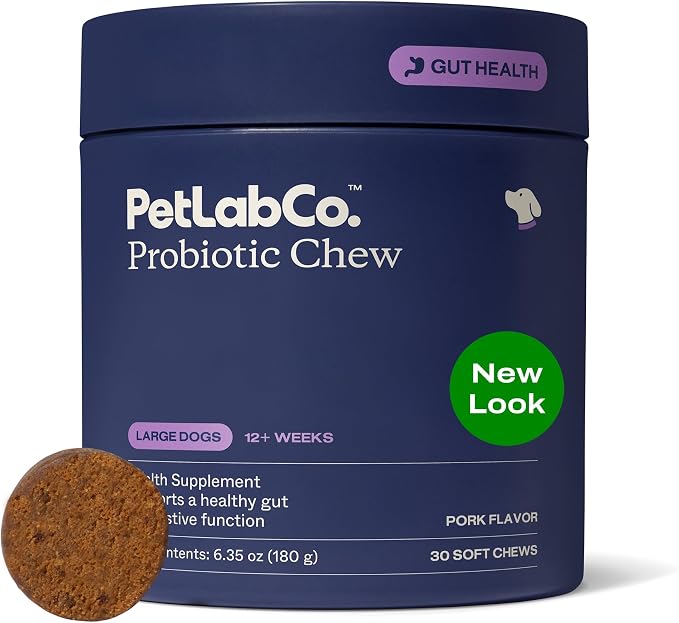 PetLab Co. Probiotic Chews for Dogs - Tailored, Large