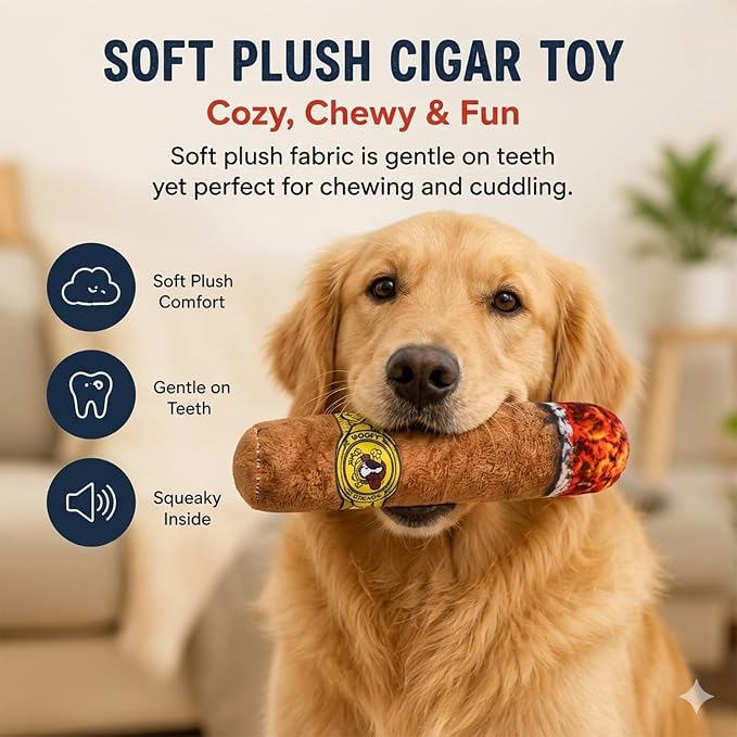 Dog Toys for Small Dogs, 5 Pack Puppy Toys with Squeaky Baseball Toy, Plush Cigar Toy, Rope Tug Toy & Poop Bag Rolls, Interactive Puppy Chew Toys for Teething Puppies, Small Breed Dogs(White)