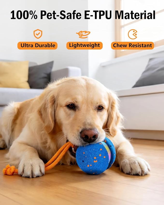 osou Interactive Dog Toy, Automatic Moving Dog Ball Toy with 2 Speed Modes | Random Rolling Path, Motion-Activated, Auto-off, Pet-Safe ETPU Shell, for Small Medium Large Dogs and Most Dog Personalities