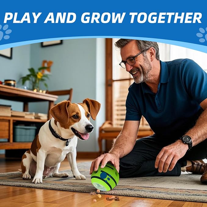 Interactive Puzzle Dog Treat Ball, XL, 5.51 in (14 cm) | Treat Dispensing, Enrichment Toy