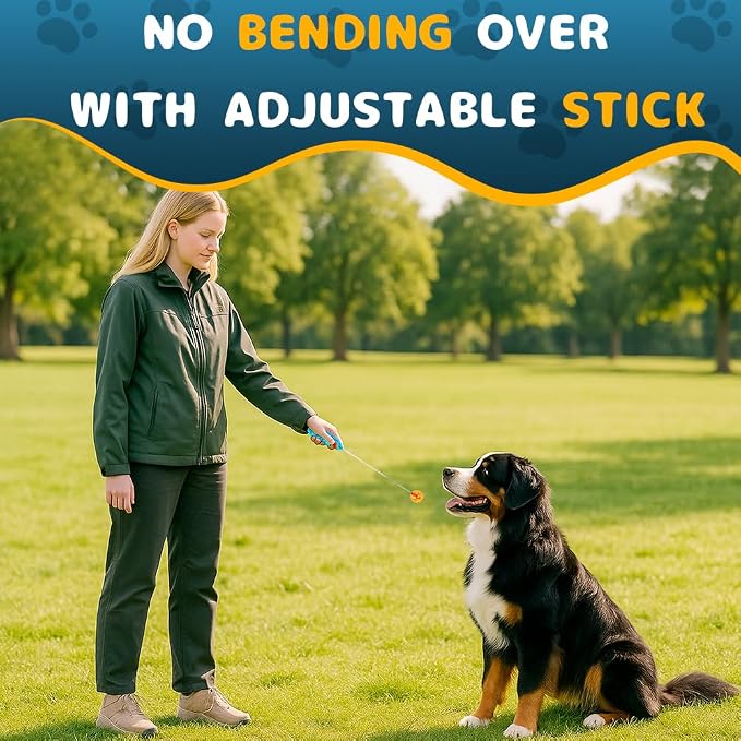 DuDuDog Dog Training Clicker with Retractable Target Stick