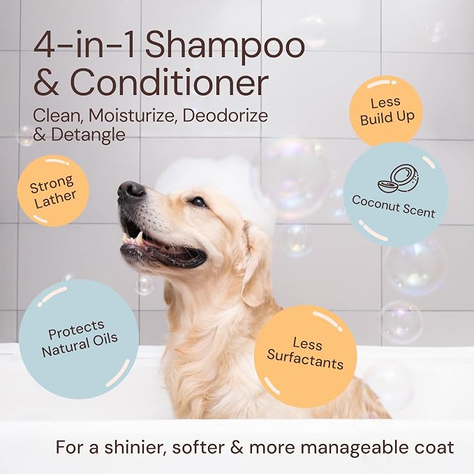 Sunny & Honey Detangling Dog Shampoo and Conditioner with Bonus Dog Perfume