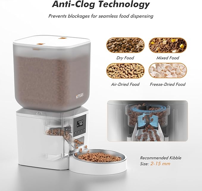 Automatic Dog & Cat Feeder with Camera & WiFi, 8L