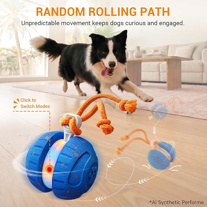 Pamlulu Interactive Dog Toy for Small & Medium Dogs, Fun Enrichment Toy to Keep Dogs Busy, Chew-Friendly Puppy Toy for Indoor & Outdoor Play, Dog Birthday Gift