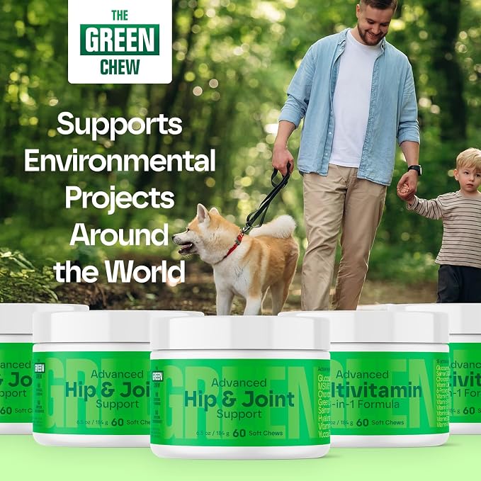 Hip & Joint Supplement for Dogs - Bacon Soft Chews with Glucosamine & MSM