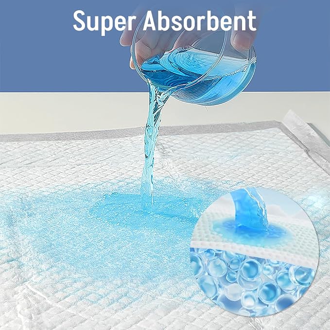 Dog Pee Pads 50 Count, 28'' x 34'' Puppy Pads with Leak-Proof Quick-Dry Design, Pet Training Pads for Potty Training Strong Absorbency