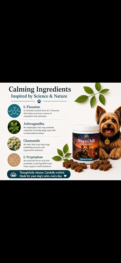 Calming Chews for Dogs, Bacon, 90-Pack, 90 Count