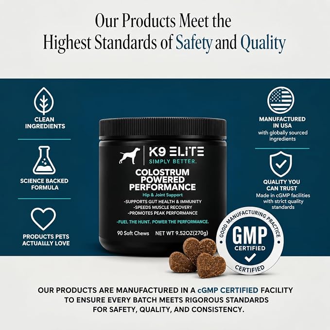 Hip & Joint Supplement for Dogs | Glucosamine, Chondroitin, Green Lipped Mussel, Colostrum, Collagen & Omega-3 | Daily Wellness, Mobility, Gut & Immune Support |