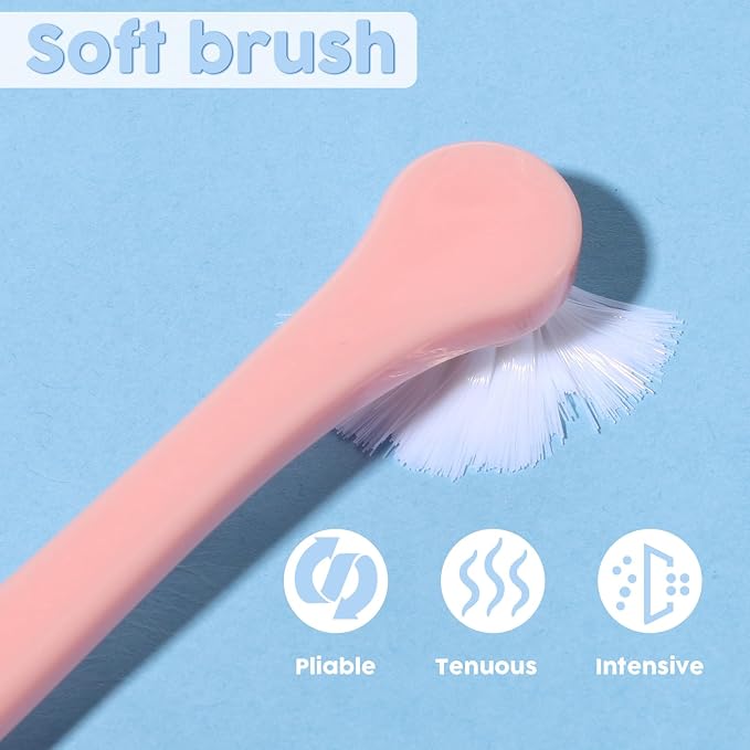 4 Pack Small Dog Toothbrush Pet Toothbrush Cat Tooth Brush 2 Styles Puppy Tooth Brush Mini Size Micro Head Soft Deep Clean Kit for Puppy, Kitten, Dog & Cat, Portable Travel Friendly