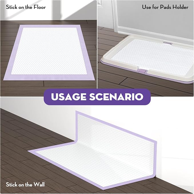 CROCI Dog Pads Extra Large 28x44in, Puppy Pads with Adhesive Tabs Super Absorbent Up to 12 Cups, Disposable (30 Counts)