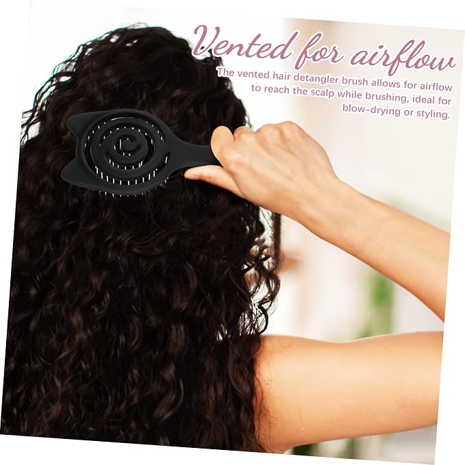 3pcs Cat Spa Tool Detangler Brush Scalp Massager Vented Hair Brush for Women Gentle and Comfortable for Hair Types