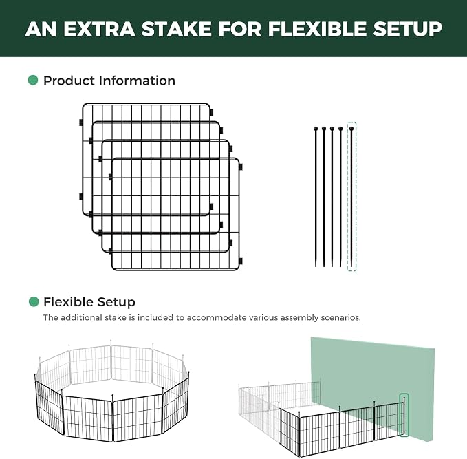FXW MiniPaws Unleashed Dog Playpen, 20in 4 Panels