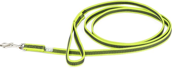 Color & Gray Super-Grip Leash with Handle, 14 mm x 2 m, Neon-Gray