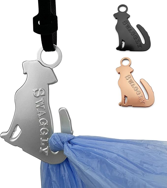 Labrador Shaped Gray Dog Poop Bag Holder, Durable Doggy Bag Holder for Poop Bags, Convenient Dog Waste Bag Holder, Perfect Poop Bags Holder for Dogs!