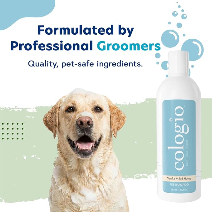 Dog Shampoo with Manuka Honey, Moisturizing Dog Shampoo for Sensitive and Dry Itchy Skin, Shampoo for Dogs with Allergies and Dry Skin, Odor Eliminator, Paraben-Free, Made in USA 16 oz