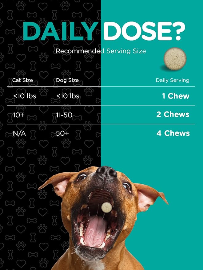 Horbaach Probiotics for Dogs & Cats | 120 Chewable Tablets