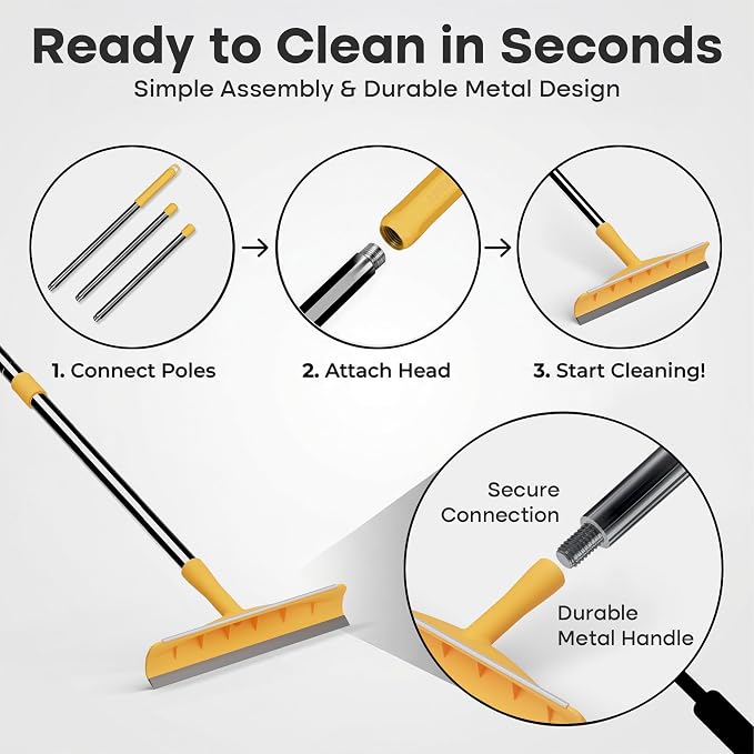 Carpet Rake for Pet Hair Removal, Metal, Xtra
