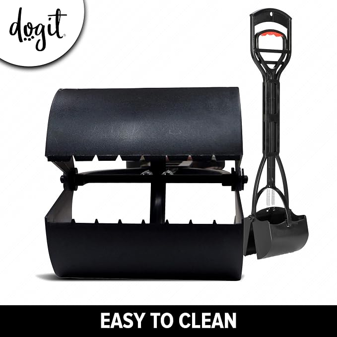 Dogit Jawz Dog Waste Scooper, Dog Pooper Scooper for Easy Pavement Pick Up, D128