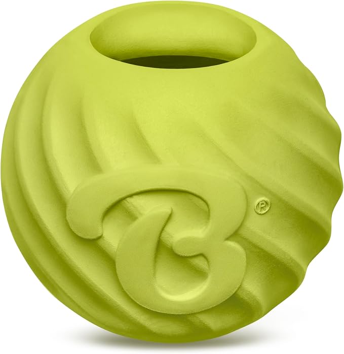 Benebone Natural Rubber Dog Ball, 1 Pack | Natural Rubber, Extra Bouncy, Tooth-Friendly, Great for Fetch, Boredom Buster, Dishwasher Safe, Long-Lasting