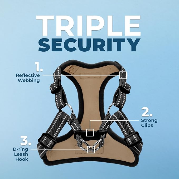 Best Pet Supplies Voyager Step-in Flex Dog Harness - Army, Large | 20 - 25" in Chest, Fully Adjustable, Reflective Bands, All Weather Breathable Air Mesh, Lightweight, Fast Drying