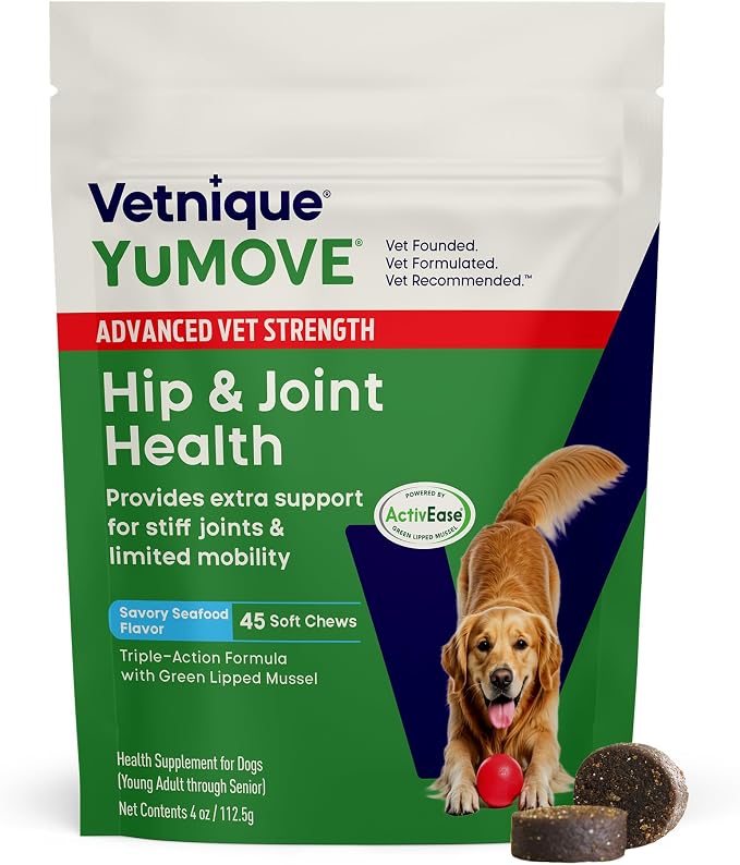 YuMOVE Advanced Vet Strength Hip & Joint Soft Chews for Dogs 45ct