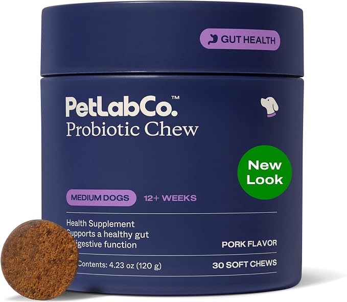 PetLab Co. Probiotic Chews for Dogs - Tailored, Medium