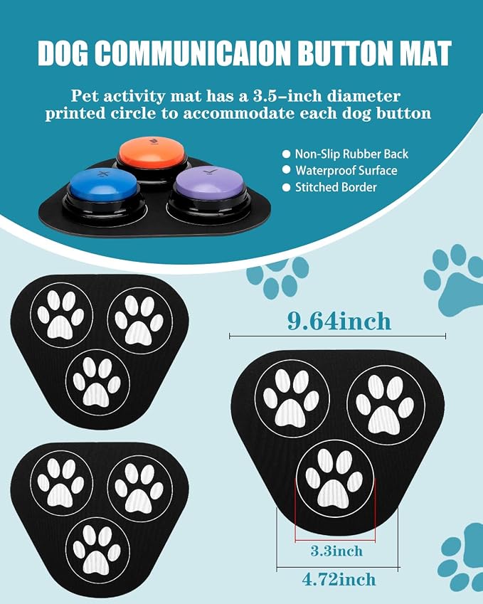 Dog Buttons for Communication, 9 Pcs