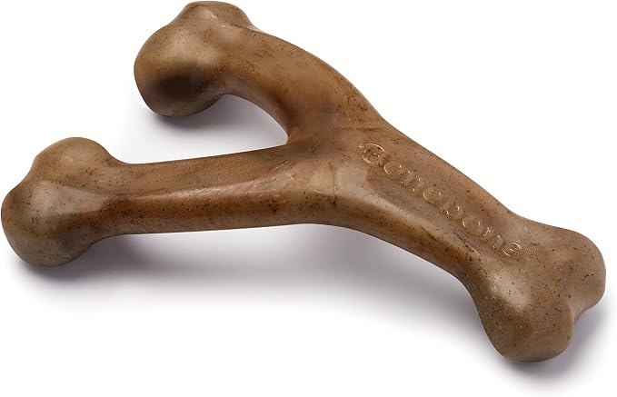 Benebone Wishbone and Fishbone Durable Dog Chew Toys for Aggressive Chewers, Made in USA