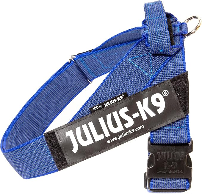 Julius-K9 IDC Color & Gray Belt Harness, Size: L/1, Blue-Gray