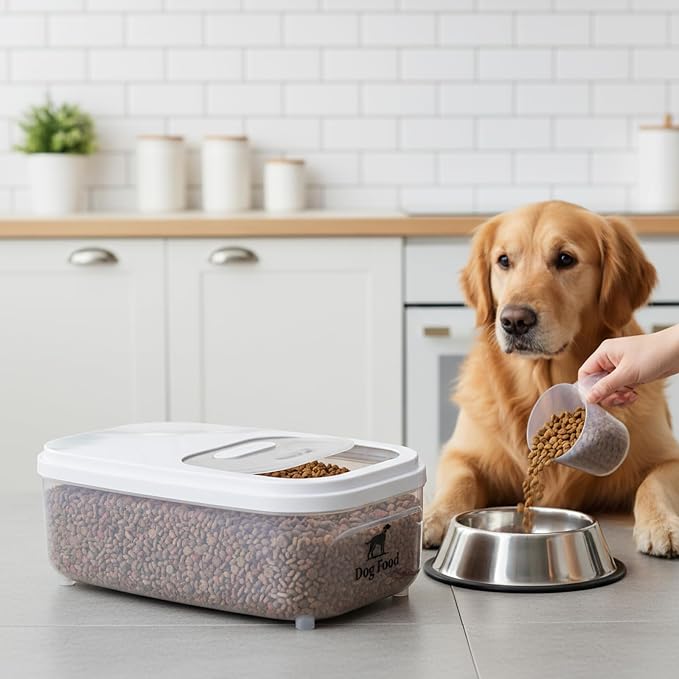 Dog Food Storage Container, 6L, Clear