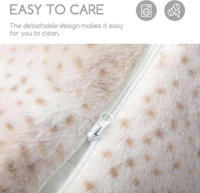 Hollypet Cat Bed Small Dog Orthopedic Couch Beds for Pets up to 13 lbs | Fluffy Multifunctional Double-Layer Warming Kitten Pet Couch Orthopedic Beds with Machine Washable Cover and Non-Slip Bottom