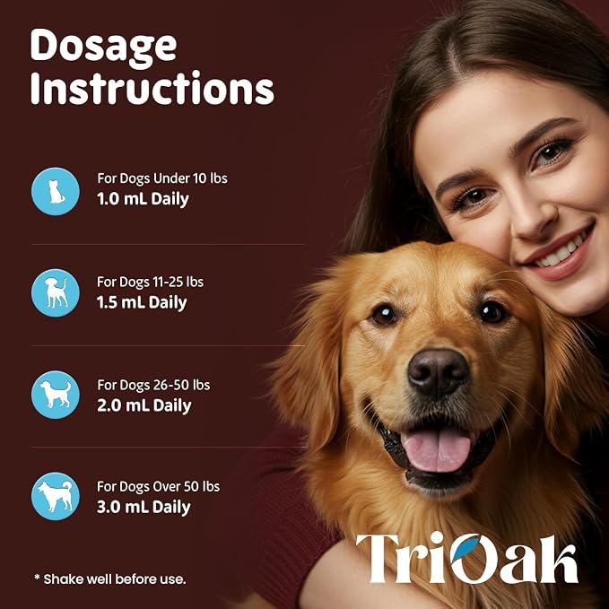 Hydrolyzed Liquid Collagen Drops for Dogs: Grass-Fed Bioactive Collagen Peptides - 4-in-1 Hip & Joint Supplement, Skin & Coat, Itch Relief & Mobility Support - for Dogs Ages