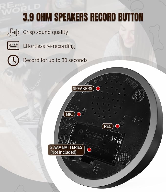 Acools Dog Buttons for Communication, 6 Pcs