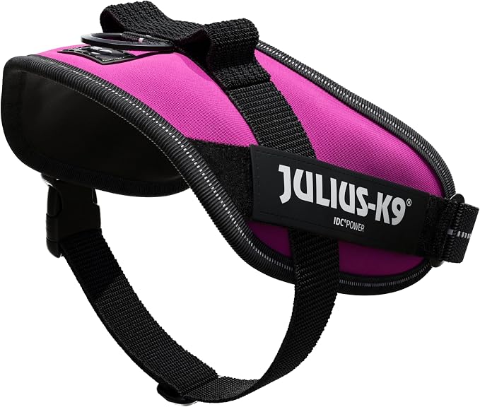 Julius-K9, 16IDC-DPN-M, IDC Powerharness, Dog Harness, Size: Mini, Dark Pink