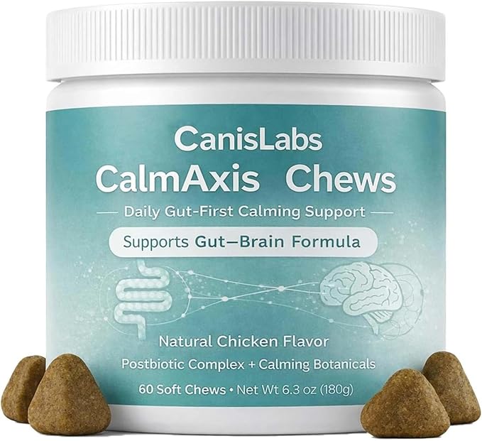 Calmaxis Chews for Dogs, Calming Chews for Dogs, Chicken Flavor - 60 chews