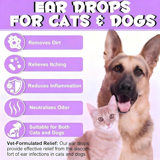 Dog Ear Cleaner Solution, Vet-Recommended, 4 fl oz