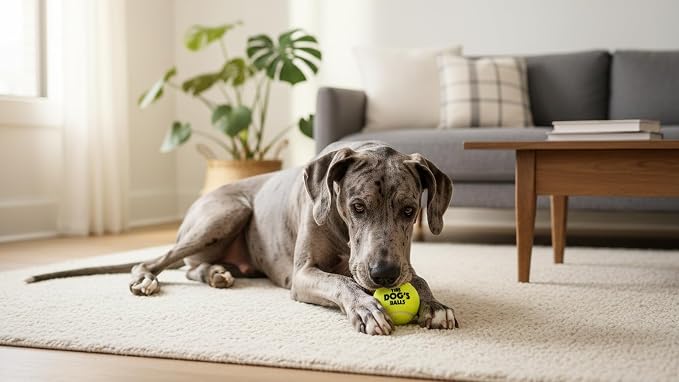 The Big Dog’s Balls Large Dog Tennis Balls 3-Pack Yellow Floats in Water | Our fetch balls combine non-abrasive felt exterior and a thicker rubber core Durable Dog Toy for Outdoor Play & Training