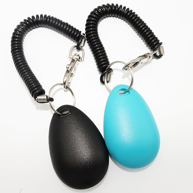 Dog Training Clicker with Wrist Strap and Keyring