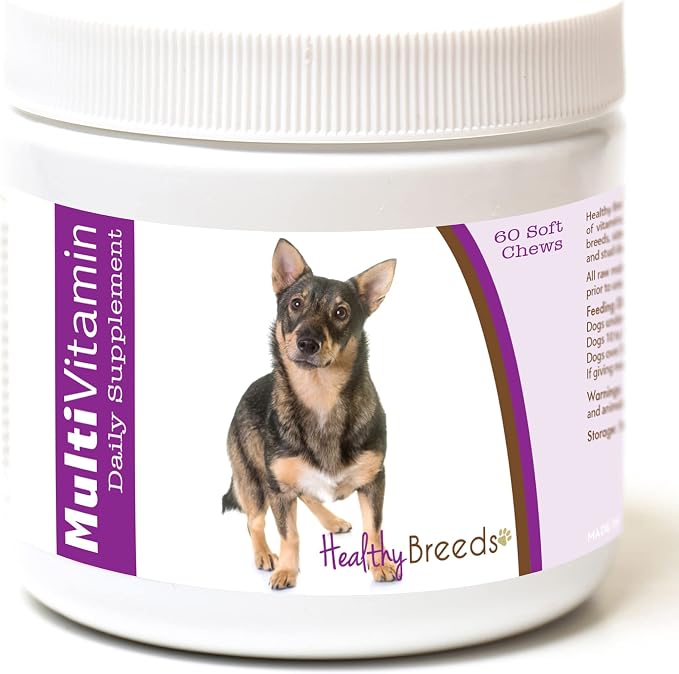 Healthy Breeds Swedish Vallhund Multi-Vitamin Soft Chews 60 Count (1127-sval-001)