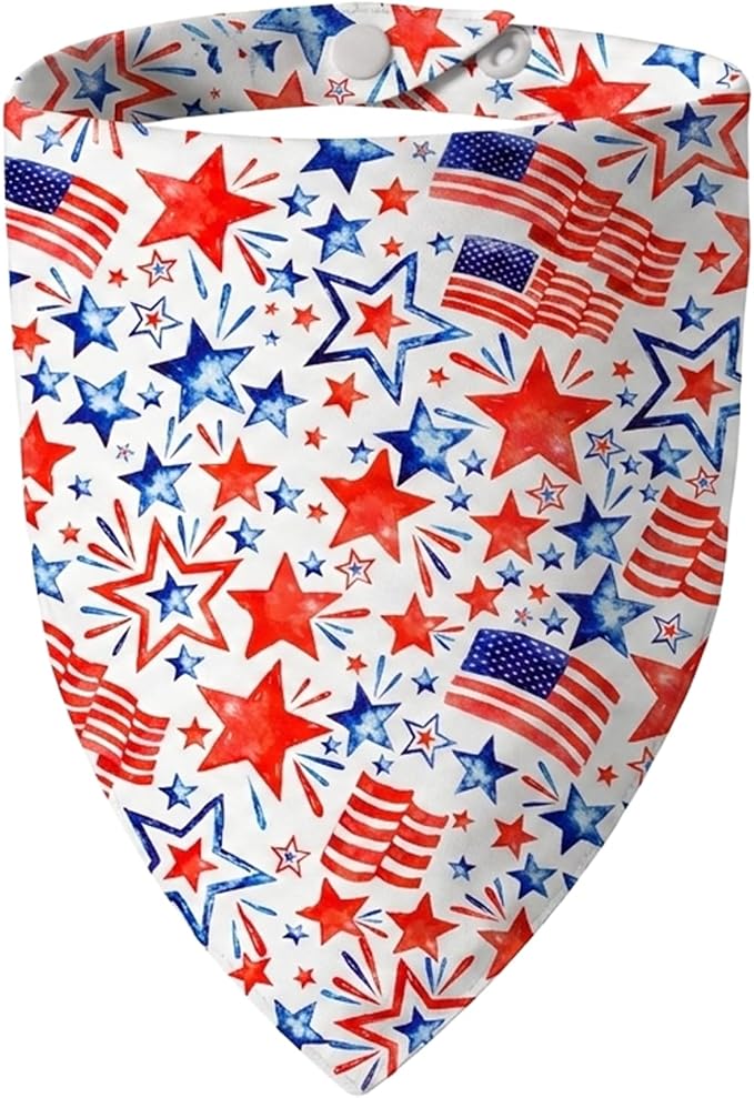 American Flag Dog Bandana, Large, Medium