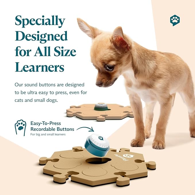Speak Up Get Started Kit, 6 Buttons & 3 Beige HexTiles