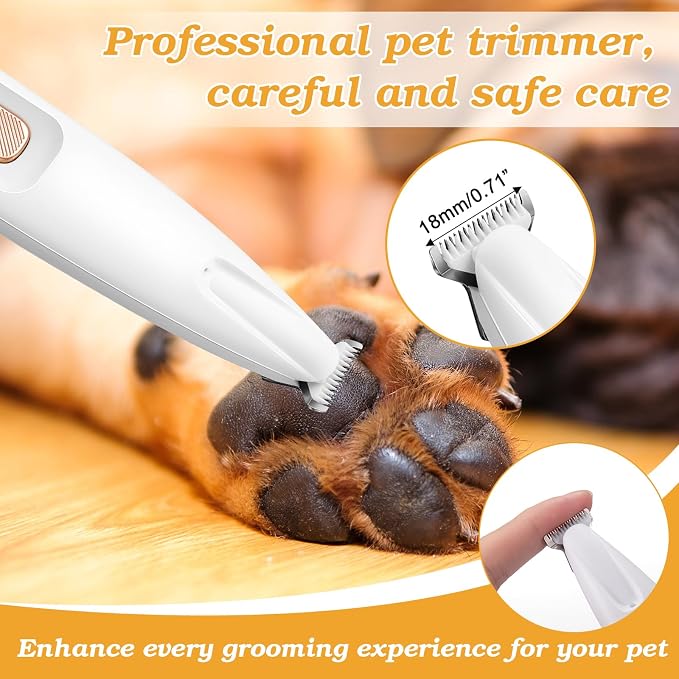 Palksky Dog Paw Trimmer, 18mm Blade, LED Display