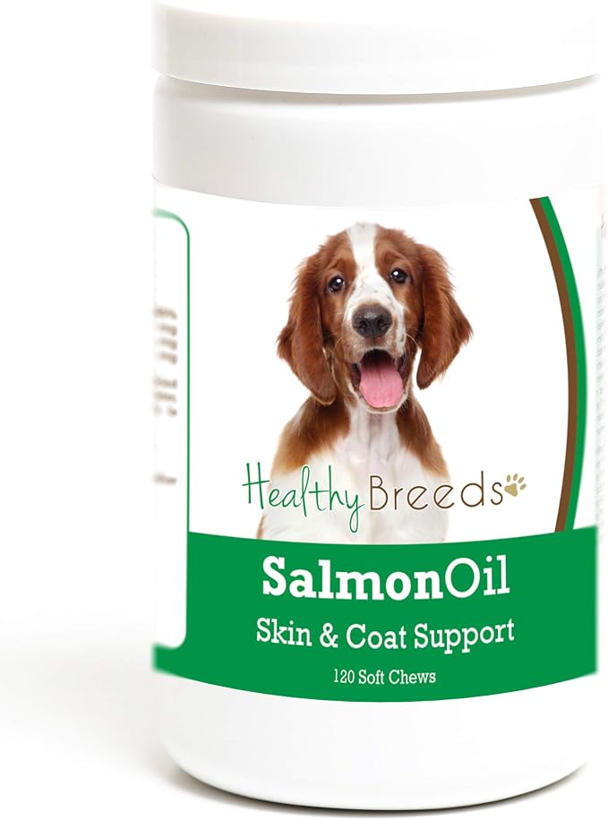 Healthy Breeds Welsh Springer Spaniel Salmon Oil Soft Chews 120 Count