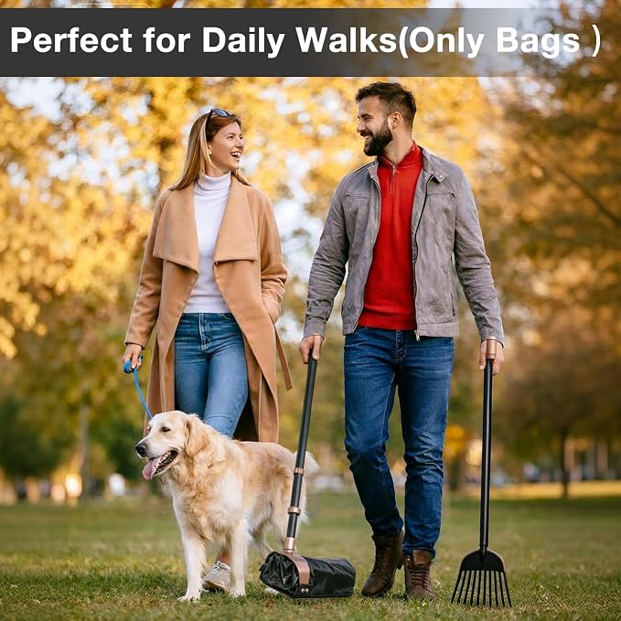 100-Count Dog Waste Bags Compatible with Arm & Hammer,Dog Poop Bags with Easy-Tie Handles,Thickened Leak-Proof for Swivel Bin & Rake