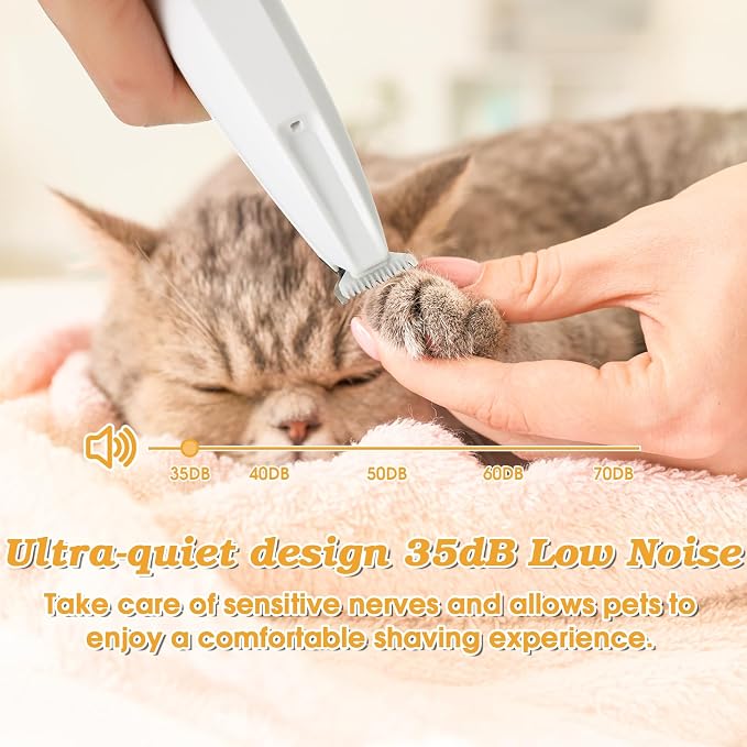 Palksky Dog Paw Trimmer, 2-Speed Grooming Kit