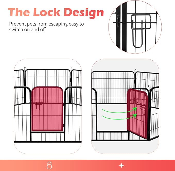 FDW Dog Playpen Kennel, 24in 32 Panels