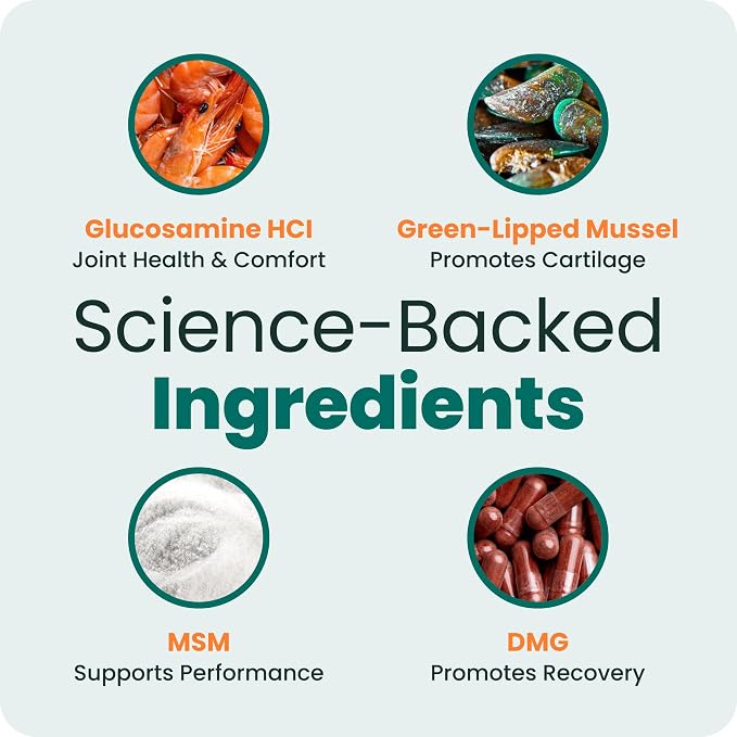 VetriScience Extra Strength Hip & Joint Supplement for Dogs – Supports Joint Health & Mobility, Vet-formulated w/Glucosamine, MSM & Green-Lipped Mussel – Chicken Flavor, 120 Chews