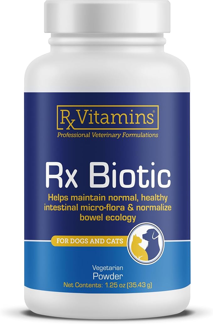 Rx Vitamins Rx Biotic - Probiotic Powder for Dogs and Cats - 1.25oz