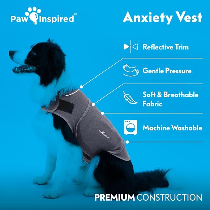 Paw Inspired Dog Anxiety Vest, Large, Large