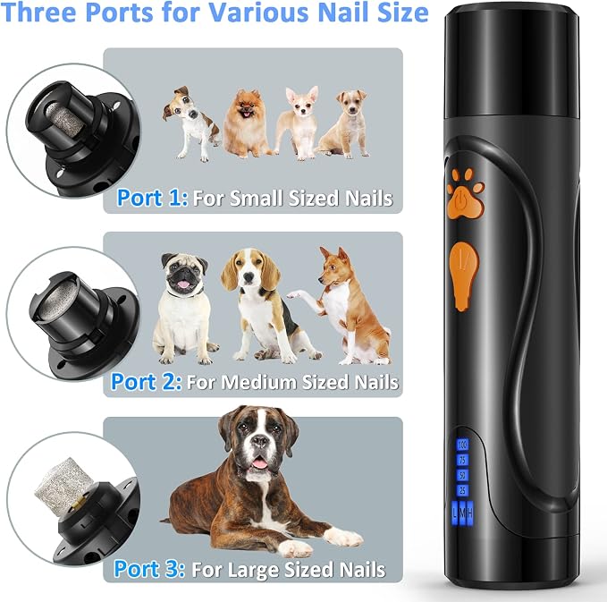 YABIFE Dog Nail Trimmers & Clippers Kit with Light